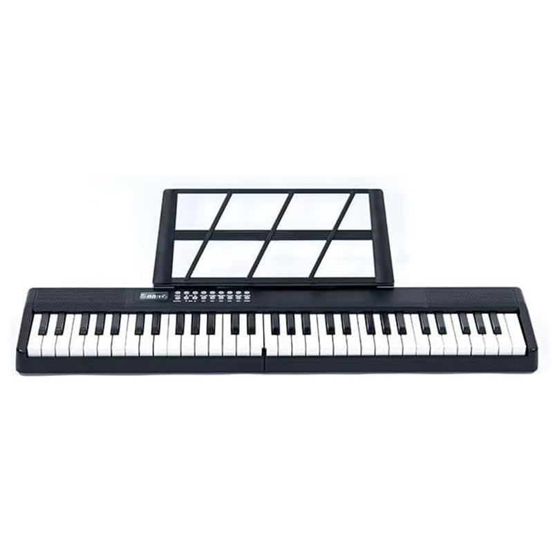 電子ピアノ 61鍵盤 折り畳み式  充電型 MIDI対応 200種音色 二つステレオスピーカ 初心者向け コンパクト