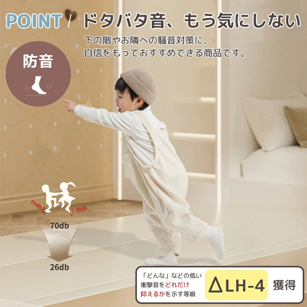 プレイマット 赤ちゃん 抗菌 防水 ベビー 折りたたみ 4つ折り 厚み4cm ベビーマット クッションマット 防音 サークルマット 軽量