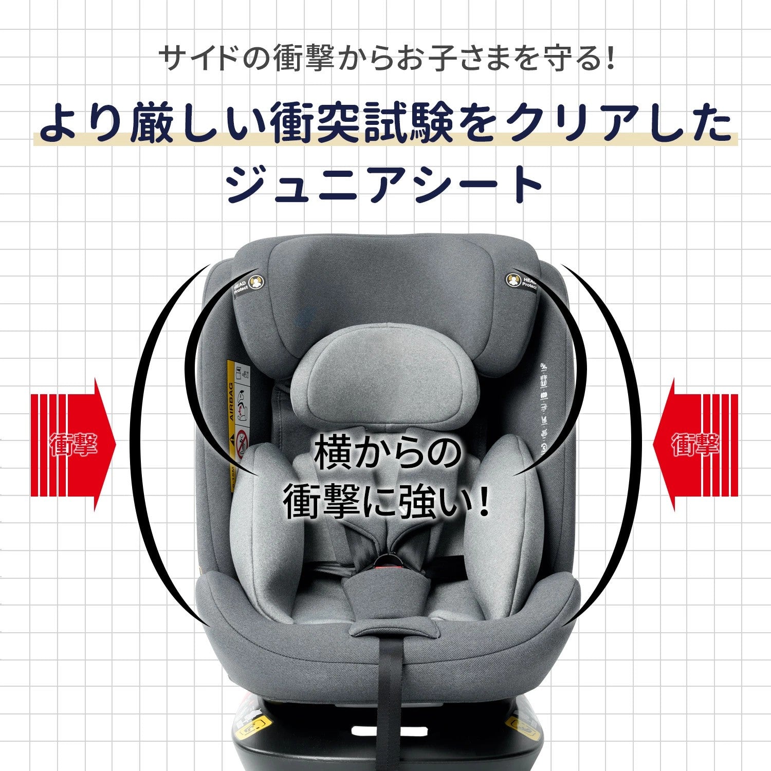 HZDMJ チャイルドシート ISOFIX固定 R129適合 i-size 新生児から12歳