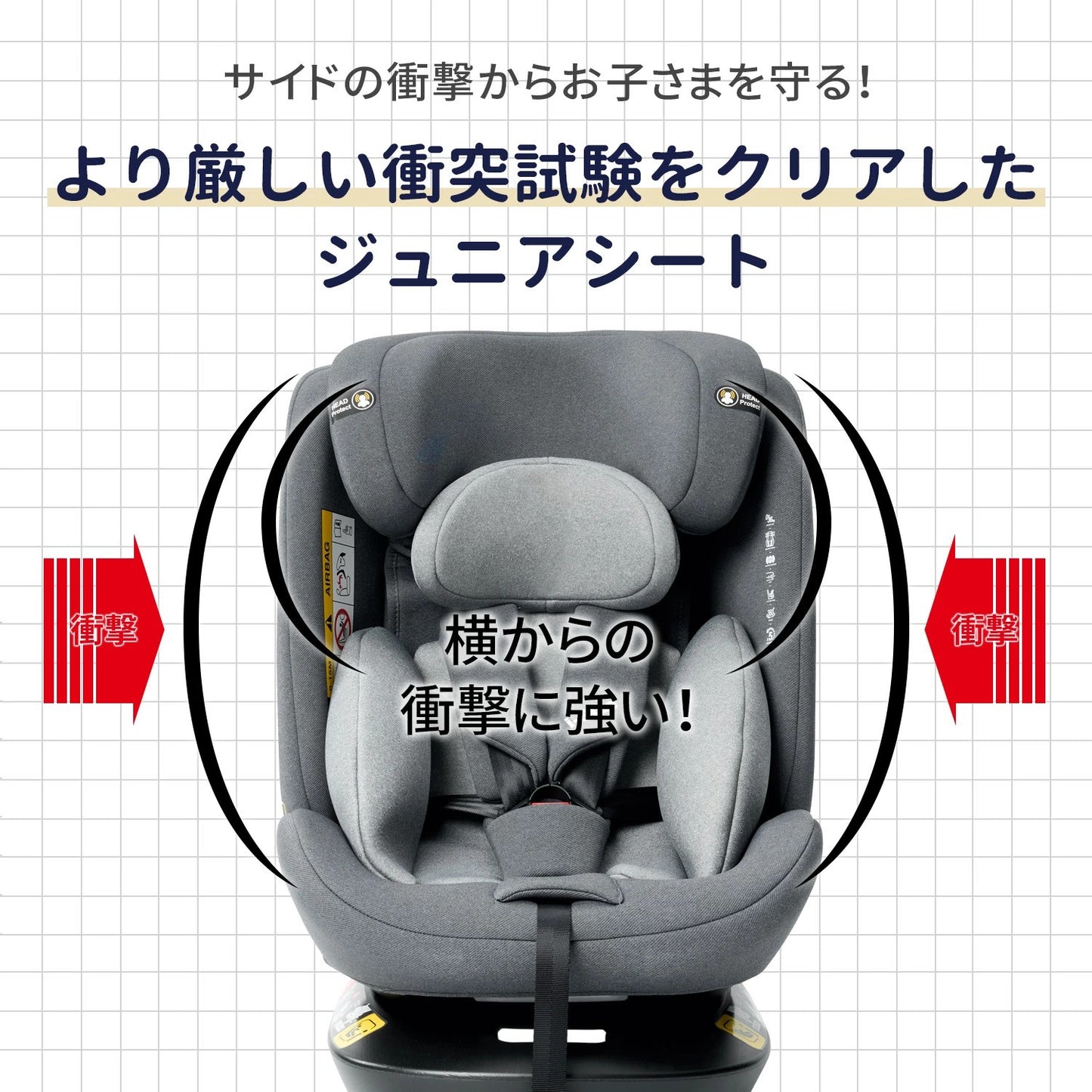 HZDMJ チャイルドシート ISOFIX固定 R129適合 i-size 新生児から12歳まで 360°回転式 ジュニアシート リクライニング  洗えるカバー