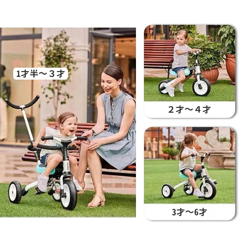 AORTD 三輪車 子供 手押し棒 折りたたみ 転落防止ガード 転落防止ガード無し おすすめ バランスバイク 可愛い おしゃれ ペダル無し自転車 キッズバイク 2歳~6歳 持ち運び 乗用玩具 女の子 男の子 プレゼント