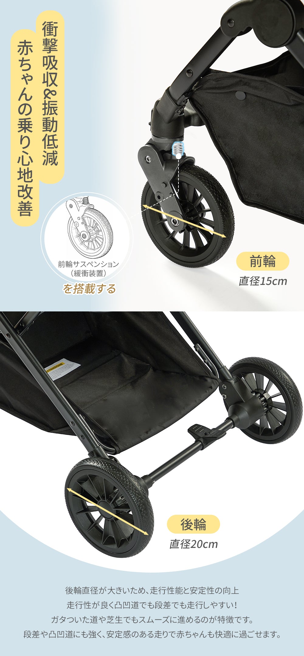 ブラック 折りたたみベビーカー HZDMJ ベビーカー 折りたたみ SG基準 2年間保証 ベビー用品 新生児～3
