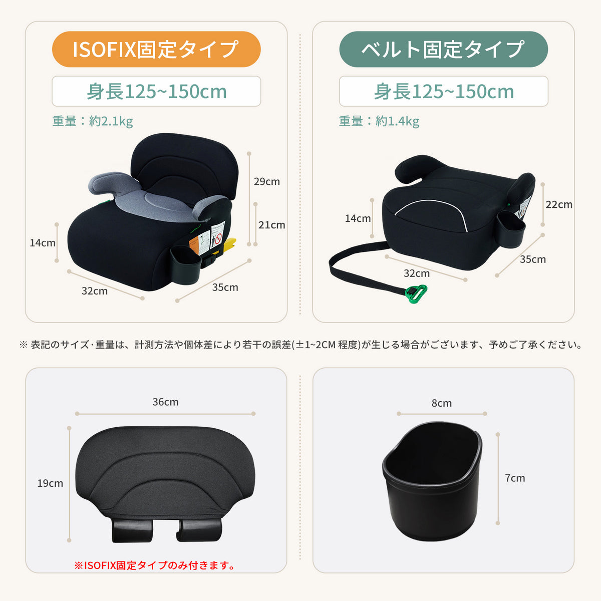 ブースターシート R129 ドリンクホルダー チャイルドシート isofix 3歳 クッション 持ち運び コンパクト ジュニアシート
