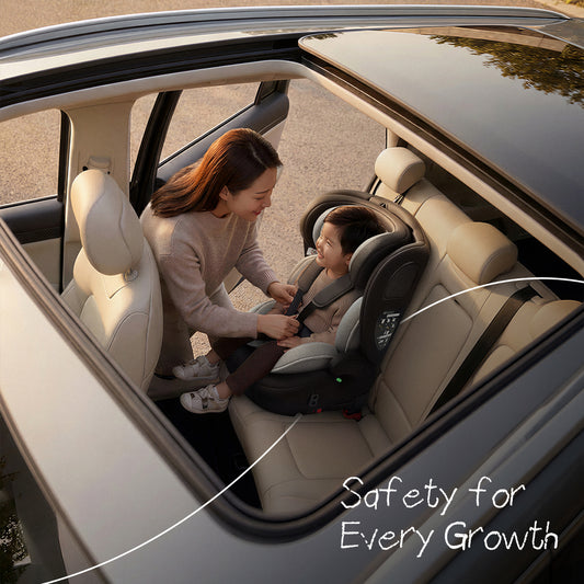 HZDMJ チャイルドシート R129 ISOFIX シートベルト固定 9ヶ月～12歳頃 新生児 赤ちゃん 子供 6段階調節 取付簡単 出産祝い 長く使える EU安全基準 ECE認証済み